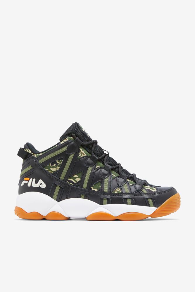 Fila Stackhouse Spaghetti Black Sneakers Mens - NZ 92685-YXSU